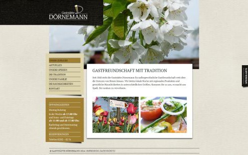 Gaststätte Dörnemann - website Screenshot